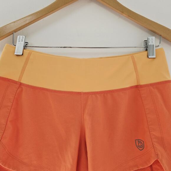 Goal Five Athletic Shorts S Womens Fast Free Orange Stretch Running Workout - Picture 4 of 13